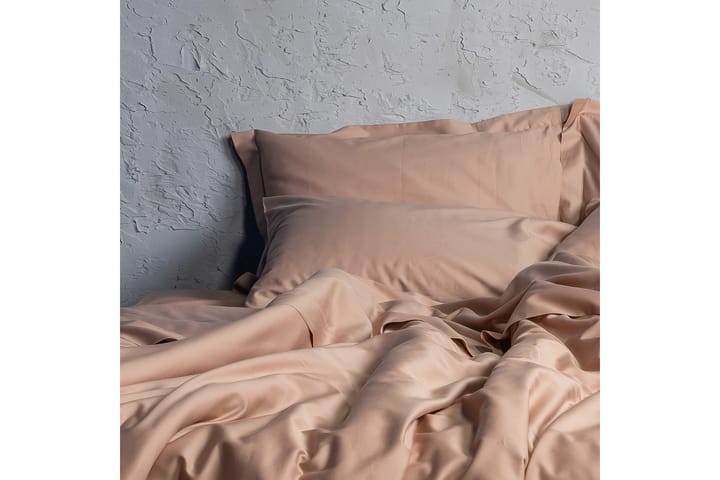 Bäddset Hälsa 4-Dels 160x220/50x70 cm Persika - Hälsa/Cotton Comfort Collection - Textil & mattor - Sängkläder