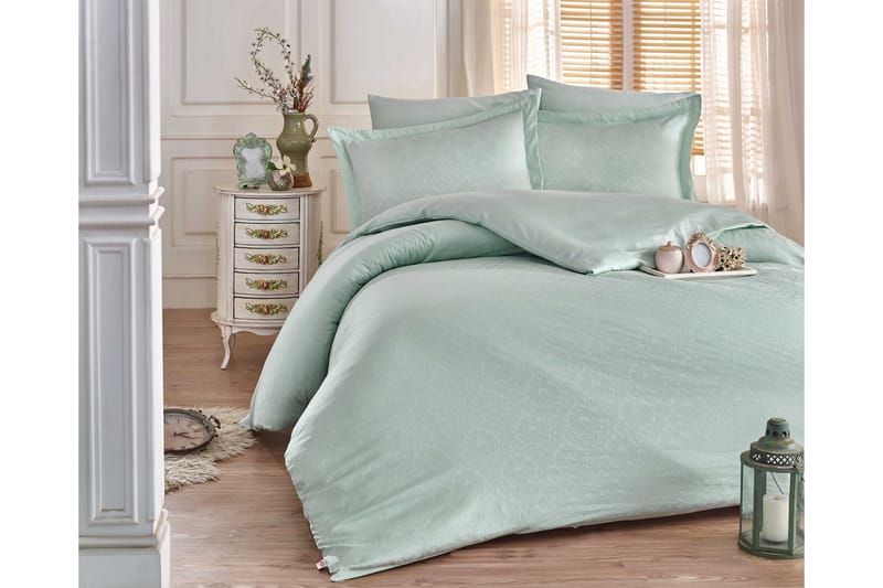 Bäddset Hobby Exclusive Satin - Grön - Textil & mattor - Sängkläder