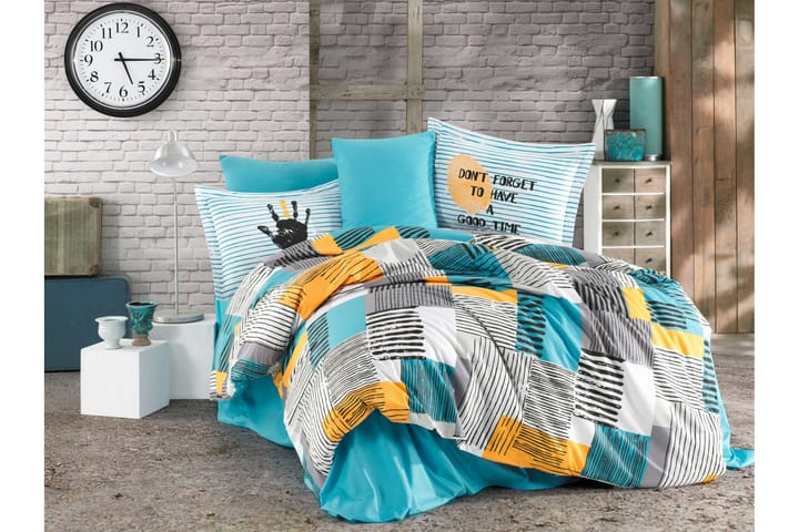 Bäddset Hobby Poplin - Turkos - Textil & mattor - Sängkläder