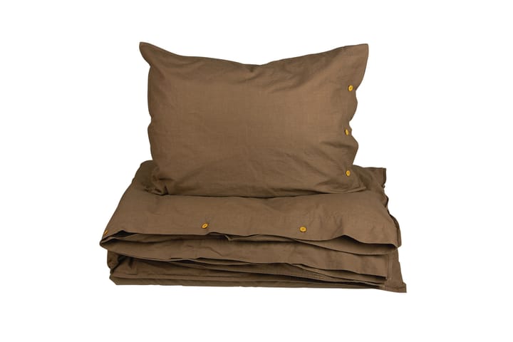 Bäddset Hygge 220x210 cm Brun - Fondaco - Textil & mattor - Sängkläder