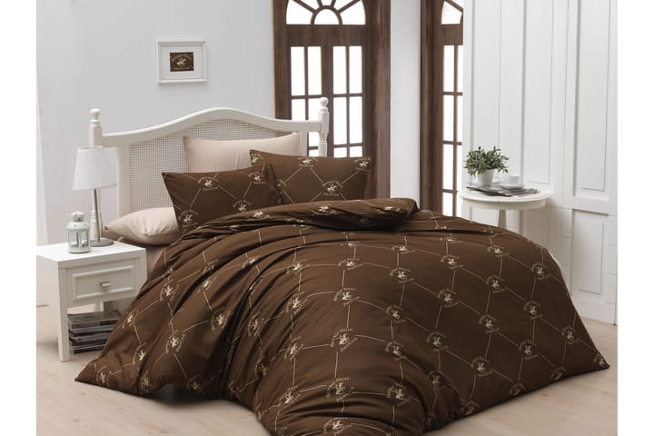 Bäddset Kimye 2-Dels 220x240/50x60 cm - Brun/Krämvit - Textil & mattor - Sängkläder