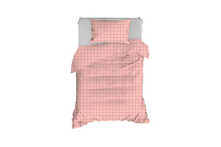 Bäddset Nienstadt 2-Dels 150x210/50x60 cm - Rosa/Grå - Textil & mattor - Sängkläder