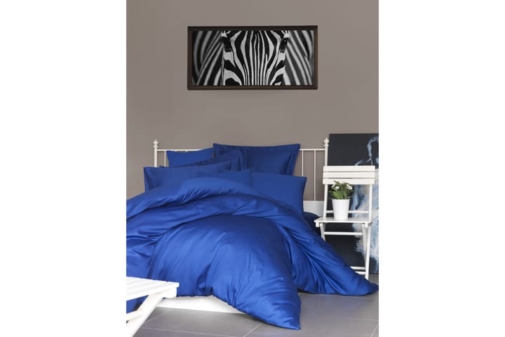 Bäddset Patik Dubbelt 6-dels Satin - Mörkblå - Textil & mattor - Sängkläder