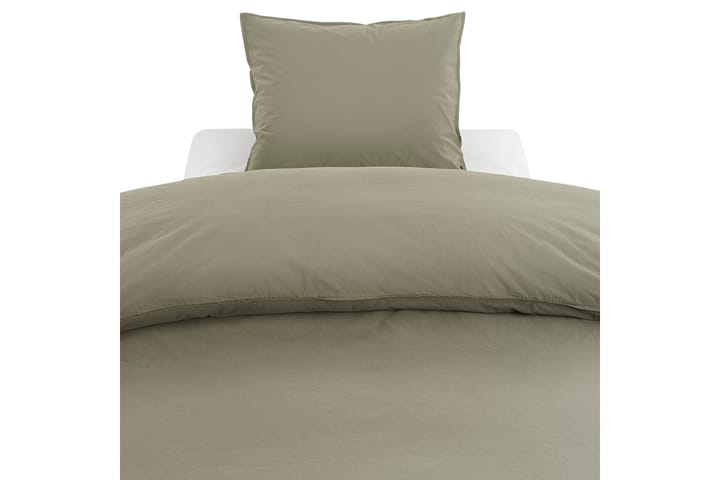 Bäddset Percale 3-Dels 210x220/50x60 cm Grön - Borganäs - Textil & mattor - Sängkläder