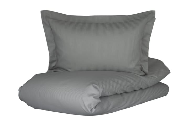 Bäddset Turistripe 220x230 cm Satin Ljusgrå - Turiform - Textil & mattor - Sängkläder