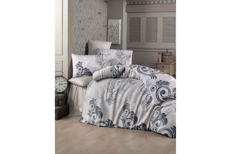 Bäddset Victoria Dubbelt 4-dels Ranforce - Rosa|Svart|Vit - Textil & mattor - Sängkläder - Bäddset & påslakanset - Påslakanset dubbelsäng