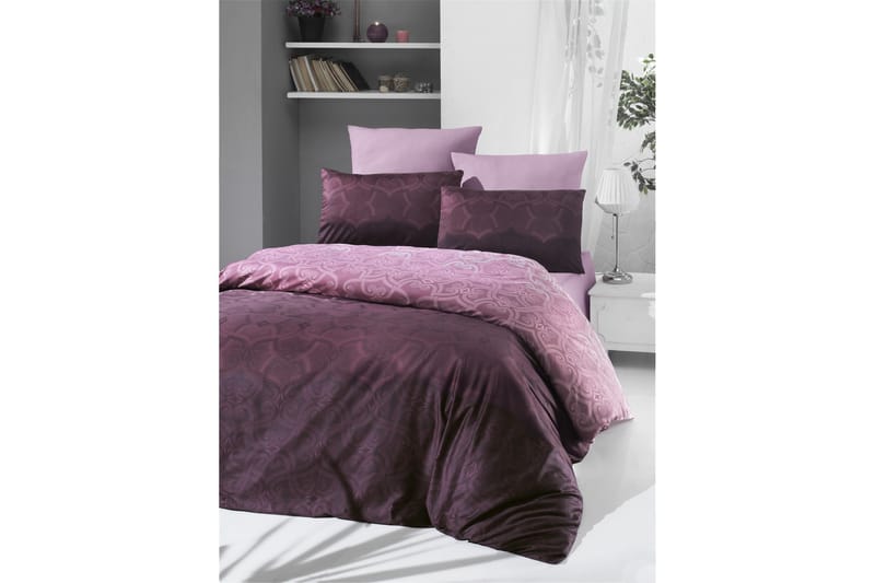 Bäddset Victoria Satin - Rosa - Textil & mattor - Sängkläder