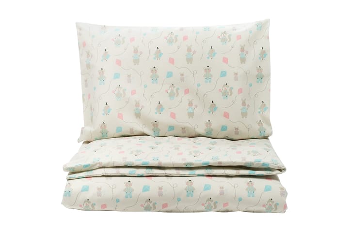 Barn Bäddset Leija 120x155+45x60 cm Blå-Rosa - Textil & mattor - Sängkläder - Påslakan