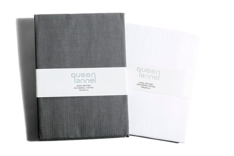 Dra-på-lakan Queen Anne Tvåskaft 200x90 Grå - Grå - Textil & mattor - Sängkläder