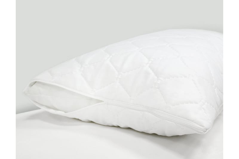 Kuddskydd Quiltad Bomullspercale 50x60 cm Vit - Beckasin - Textil & mattor - Sängkläder