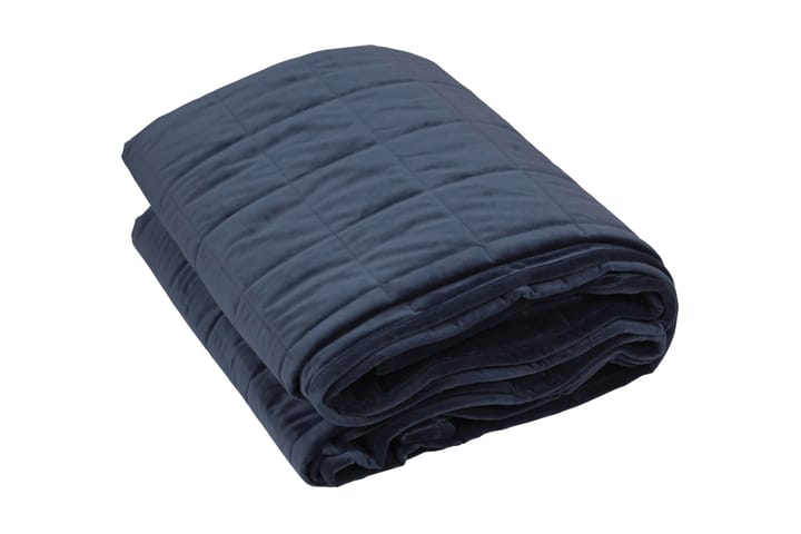 Sammetsöverkast Bogart Enkel 260x180 cm Mörkblå - Fondaco - Textil & mattor - Sängkläder - Överkast