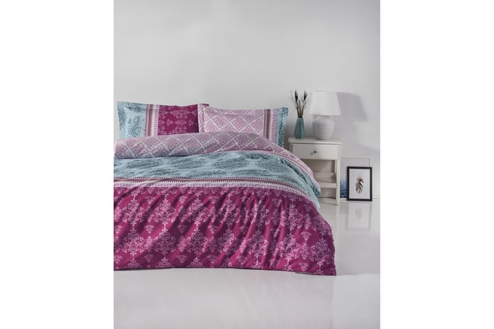 Bäddset Türkiz Enkelt 3-dels Ranforce - Rosa|Mint|Vit - Textil & mattor - Sängkläder