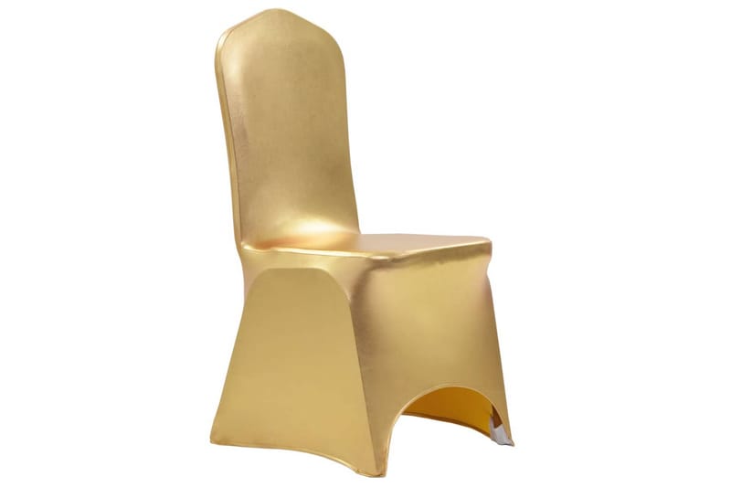 6 st stolsöverdrag stretch guld - Guld - Textil & mattor - Tyg - Möbeltyg - Möbelöverdrag innemöbler - Stolsöverdrag