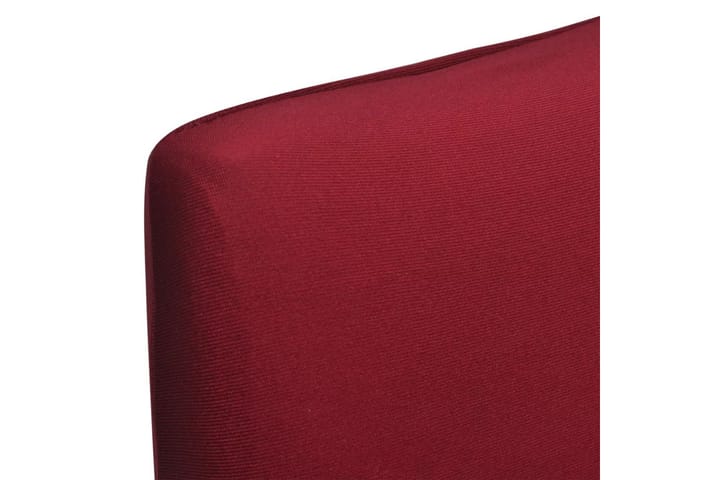 Stolsöverdrag rak modell stretch 6 st vinröd - Vinröd - Textil & mattor - Tyg - Möbeltyg - Möbelöverdrag innemöbler - Stolsöverdrag