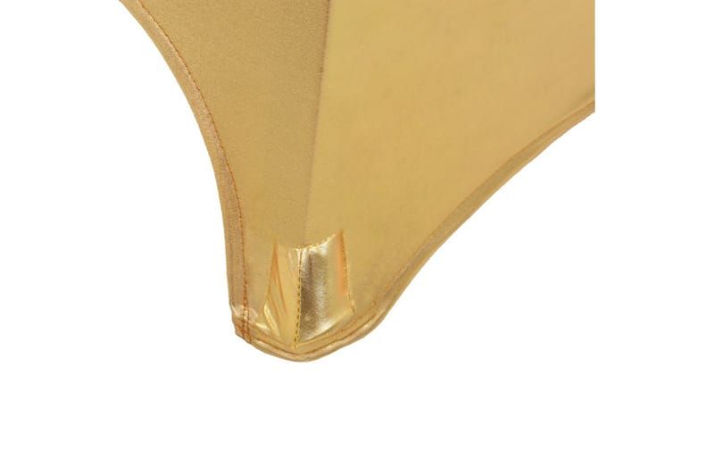 Bordsöverdrag 2 st stretch guld 80 cm - Guld - Utemöbler & utemiljö - Övrigt utemöbler - Möbelskydd - Överdrag utemöbler