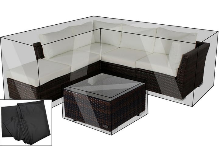 OUTFLEXX Premium Möbelskydd för Lounge, vattentålig - Svart - Utemöbler & utemiljö - Övrigt utemöbler - Möbelskydd - Överdrag utemöbler