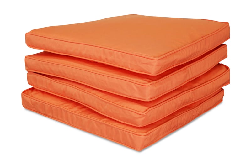 Klädsel till stolsdynor 4-pack - Orange - Utemöbler & utemiljö - Övrigt utemöbler - Tillbehör utemöbler - Klädselpaket utemöbler