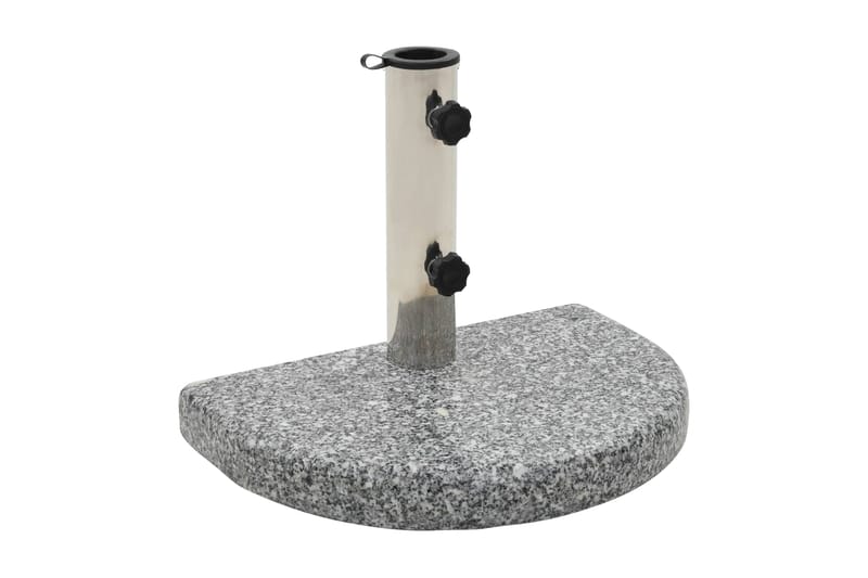 Parasollfot granit 10 kg halvrund grå - Grå - Utemöbler & utemiljö - Övrigt utemöbler - Tillbehör utemöbler - Parasollfot