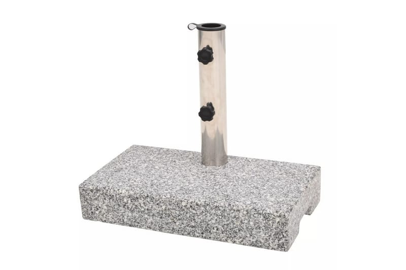 Parasollfot granit rektangulär 25 kg - Grå - Utemöbler & utemiljö - Övrigt utemöbler - Möbelskydd - Parasollskydd