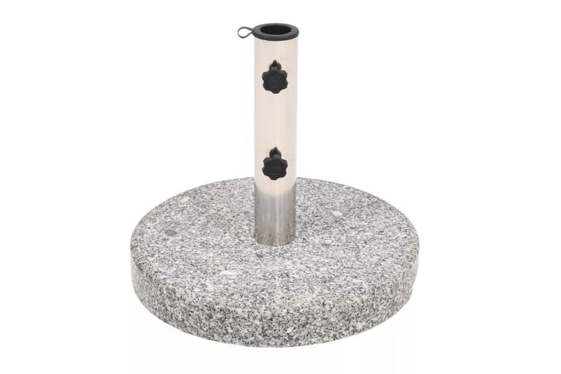 Parasollfot granit rund 20 kg - Grå - Utemöbler & utemiljö - Solskydd - Parasoll