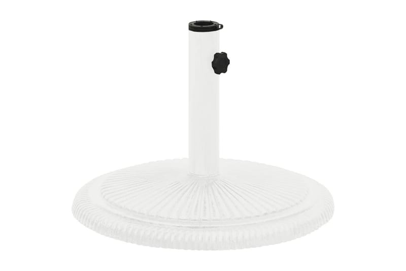 Parasollfot vit 45x45x30 cm gjutjärn - Vit - Utemöbler & utemiljö - Övrigt utemöbler - Tillbehör utemöbler - Parasollfot