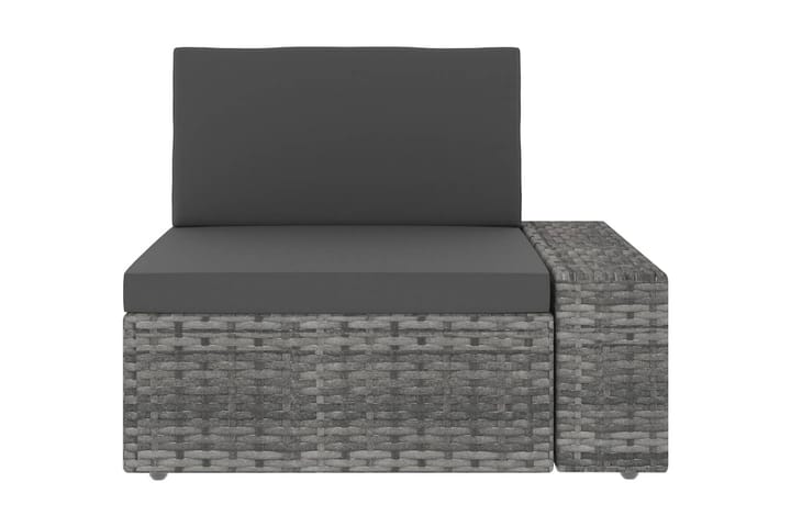 Modulsoffa 2-sits konstrotting grå - Grå - Utemöbler & utemiljö - Loungemöbler - Loungesoffor