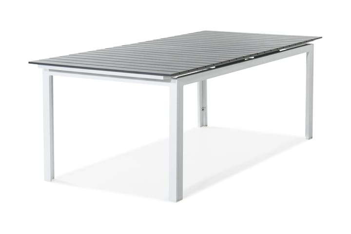 Förlängningsbart Matbord Tunis 280 cm - Vit/Grå - Utemöbler - Välj efter material - Aintwood