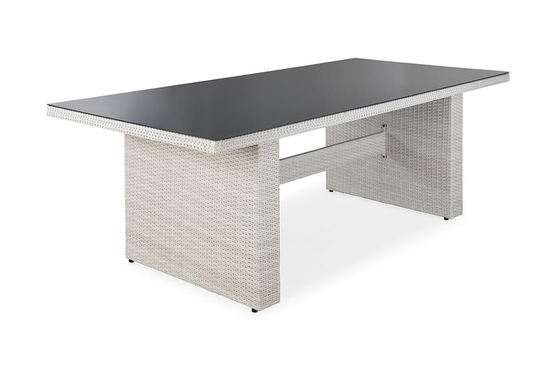 Matbord Majestic 210x100 cm - Vit - Utemöbler - Välj efter material - Konstrotting