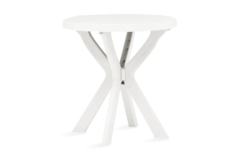 Cafébord vit Ã˜70 cm plast - Vit - Utemöbler - Välj efter material - Plast