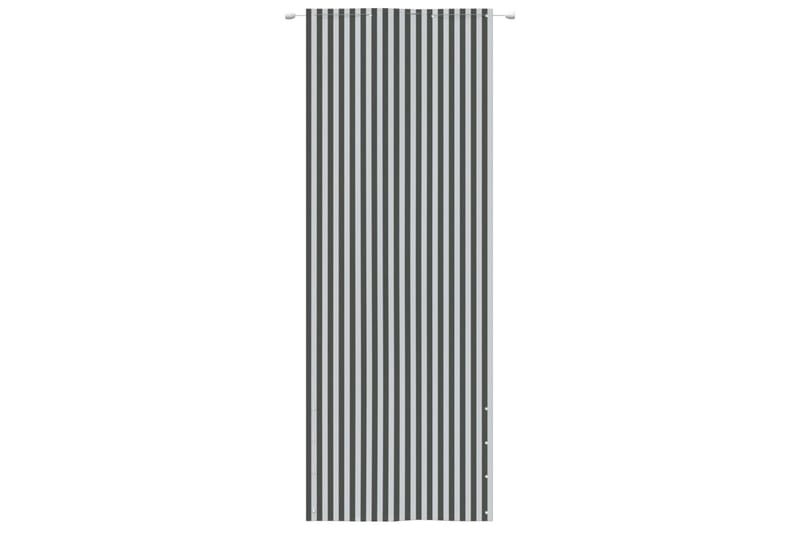 Balkongskärm antracit och vit 80x240 cm oxfordtyg - Grå/vit - Utemöbler & utemiljö - Solskydd - Balkongskydd