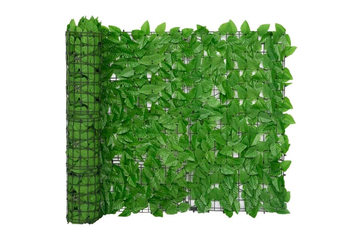 Balkongskärm gröna blad 300x100 cm - Grön - Utemöbler & utemiljö - Solskydd - Balkongskydd
