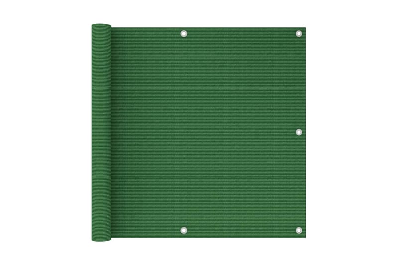 Balkongskärm ljusgrön 90x300 cm HDPE - Grön - Utemöbler & utemiljö - Solskydd - Balkongskydd