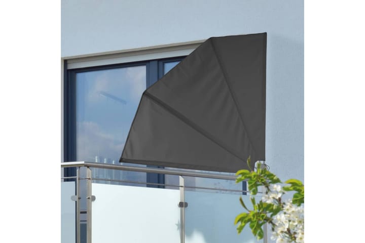 HI Balkongskärm 1,2x1,2 m svart polyester - Svart - Utemöbler & utemiljö - Solskydd - Balkongskydd