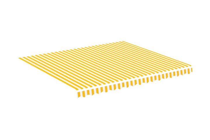 Markisväv gul och vit 4x3,5 m - Gul - Utemöbler & utemiljö - Solskydd - Markiser