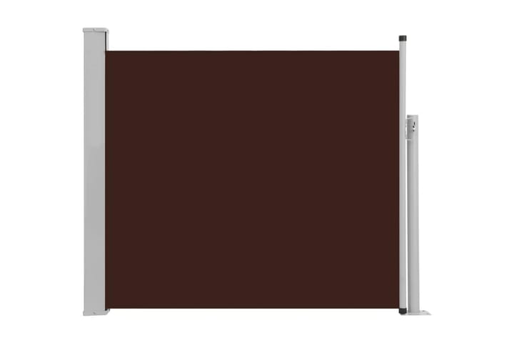 Infällbar sidomarkis 100x300 cm brun - Brun - Utemöbler - Solskydd - Markiser