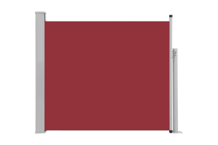 Infällbar sidomarkis 100x300 cm röd