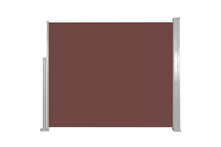 Infällbar sidomarkis 120x300 cm brun - Brun - Utemöbler - Solskydd - Markiser
