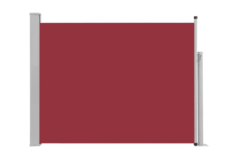 Infällbar sidomarkis 140x500 cm röd - Röd - Utemöbler - Solskydd - Markiser