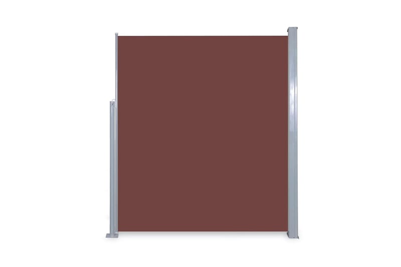 Infällbar sidomarkis 160x300 cm brun - Brun - Utemöbler & utemiljö - Solskydd - Markiser
