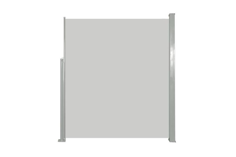 Infällbar sidomarkis 160x500 cm gräddvit - Vit - Utemöbler & utemiljö - Solskydd - Markiser