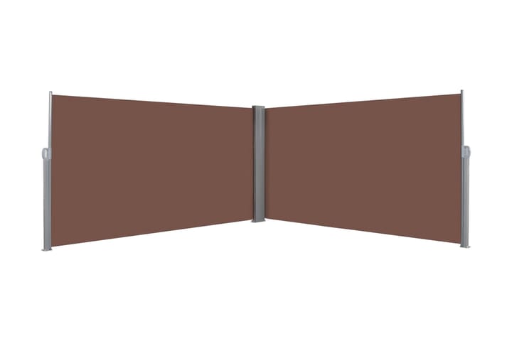 Infällbar sidomarkis 160x600 cm brun - Brun - Utemöbler & utemiljö - Solskydd - Markiser
