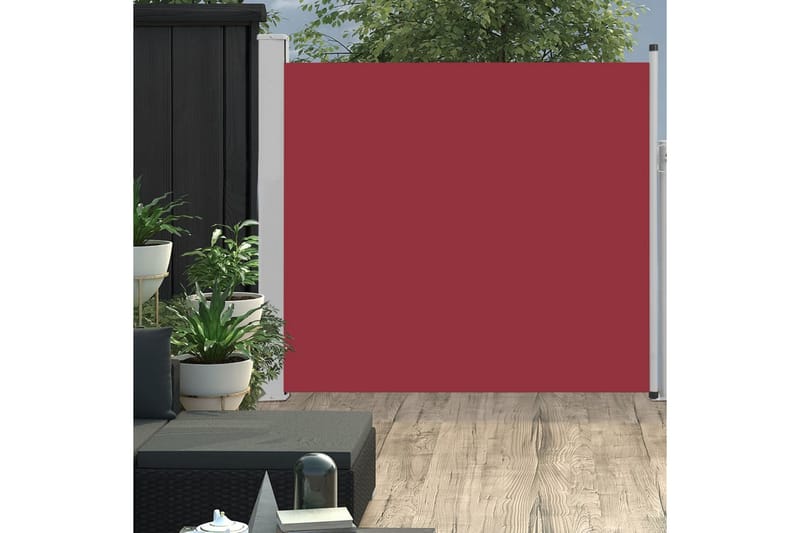 Infällbar sidomarkis 170x300 cm röd - Röd - Utemöbler - Solskydd - Markiser