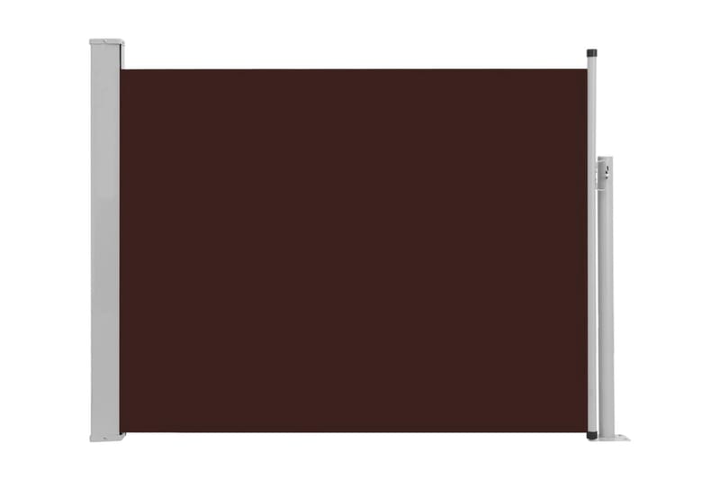 Infällbar sidomarkis 170x500 cm brun - Brun - Utemöbler & utemiljö - Solskydd - Markiser