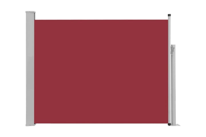 Infällbar sidomarkis 170x500 cm röd - Röd - Utemöbler & utemiljö - Solskydd - Markiser