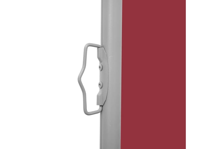 Infällbar sidomarkis 170x600 cm röd - Röd - Utemöbler & utemiljö - Solskydd - Markiser
