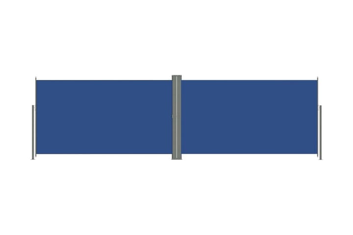 Infällbar sidomarkis 180x600 cm blå - Blå - Utemöbler & utemiljö - Solskydd - Markiser