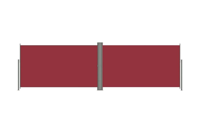 Infällbar sidomarkis 180x600 cm röd - Röd - Utemöbler & utemiljö - Solskydd - Markiser