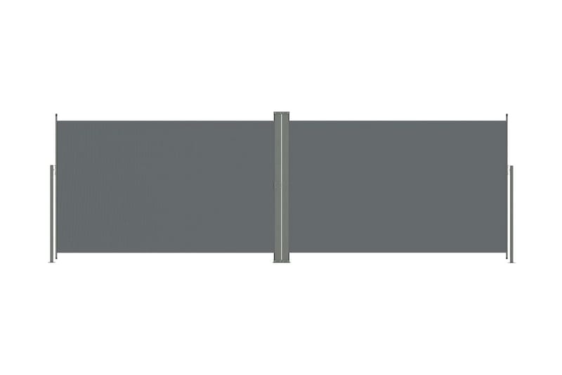 Infällbar sidomarkis 200x600 cm antracit - Grå - Utemöbler & utemiljö - Loungemöbler - Solbädd