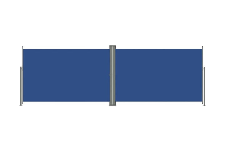 Infällbar sidomarkis 200x600 cm blå - Blå - Utemöbler & utemiljö - Solskydd - Markiser