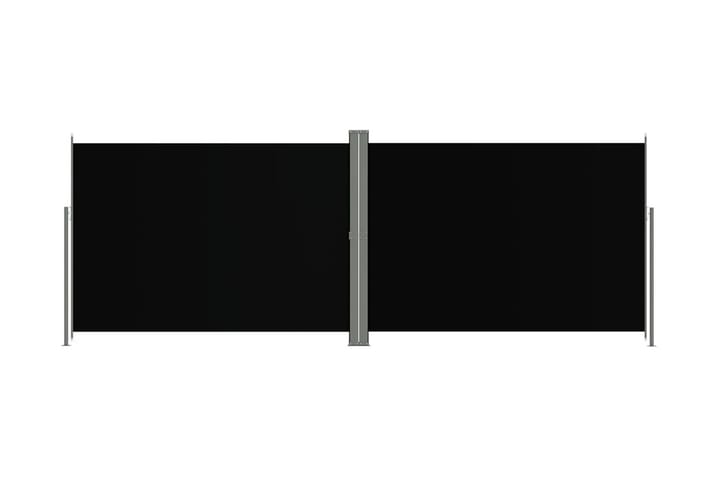 Infällbar sidomarkis 220x600 cm svart - Svart - Utemöbler & utemiljö - Solskydd - Markiser